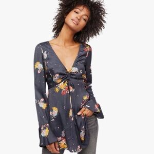 NWT Free People Run Around With Me Printed Tunic